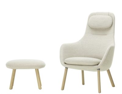 Hal Lounge Chair Fauteuil + Ottoman Coussin d'assise en vrac Vitra  